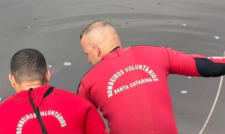 Ação conjunta de forças de segurança localiza restos mortais submersos após prisão de casal em Araquari