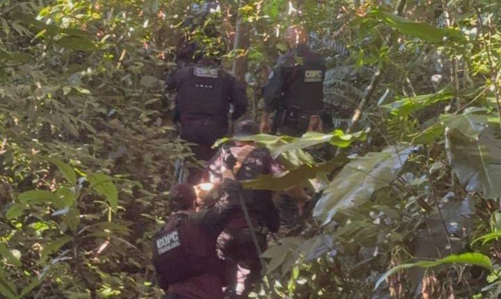 Operação conjunta realiza buscas de cadáveres em área de mata em São José
