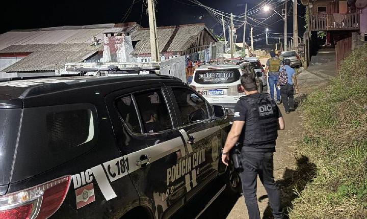 Operação integrada entre as Polícias Civil e Militar combate tráfico de drogas em Curitibanos