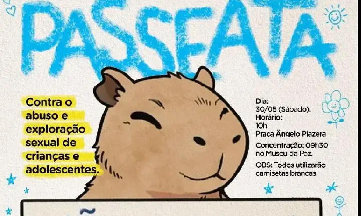 Passeata contra abuso e exploração sexual de crianças e adolescentes ocorrerá no sábado