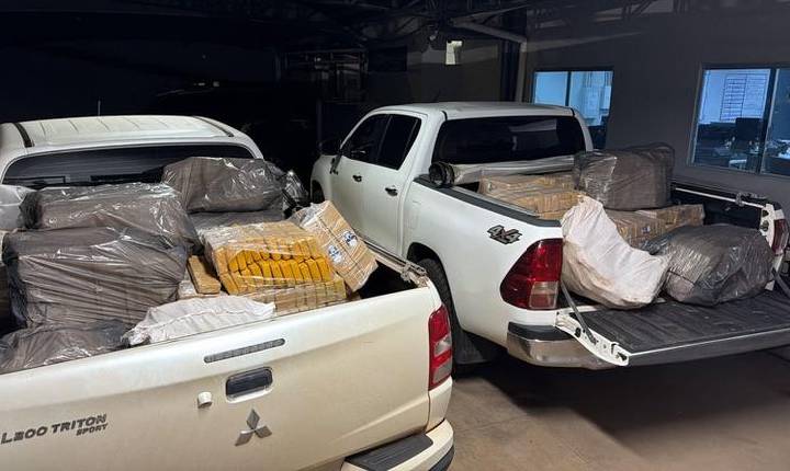 PF apreende cerca de uma tonelada de maconha em Ponta Porã/MS