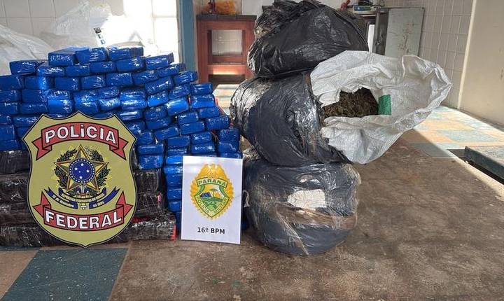 PF apreende mais de 106 quilos de entorpecente em veículo no Paraná