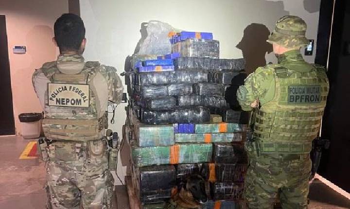 PF e BPFRON apreendem mais de 930 kg de maconha e 436 comprimidos de ecastasy