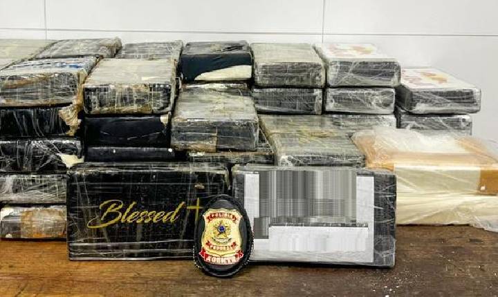 PF prende homem com 70 kg de cocaína no Aeroporto de Guarulhos/SP