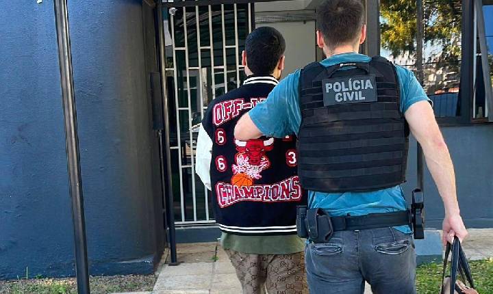 Polícia Civil cumpre mandado de prisão temporária contra homem por torturar uma mulher em São Lourenço do Oeste