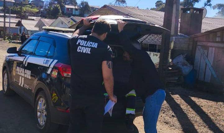 Polícia Civil cumpre prisão preventiva de investigado por tentativa de feminicídio, roubo e violência doméstica em Santa Cecília
