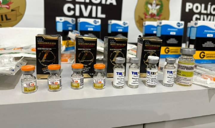 Polícia Civil desarticula esquema de venda ilegal de anabolizantes e tizerpatida em Gaspar