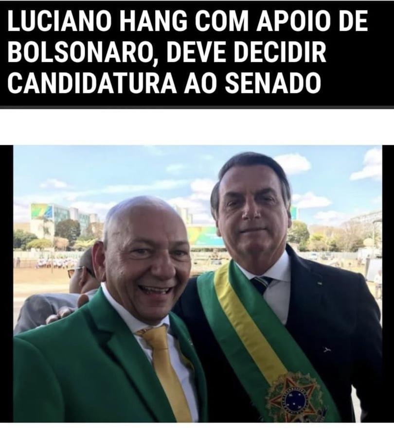 LUCIANO HANG ACENA COM A POSSIBILIDADE DE SE FILIAR E DISPUTAR A ÚNICA VAGA AO SENADO POR SANTA CATARINA
