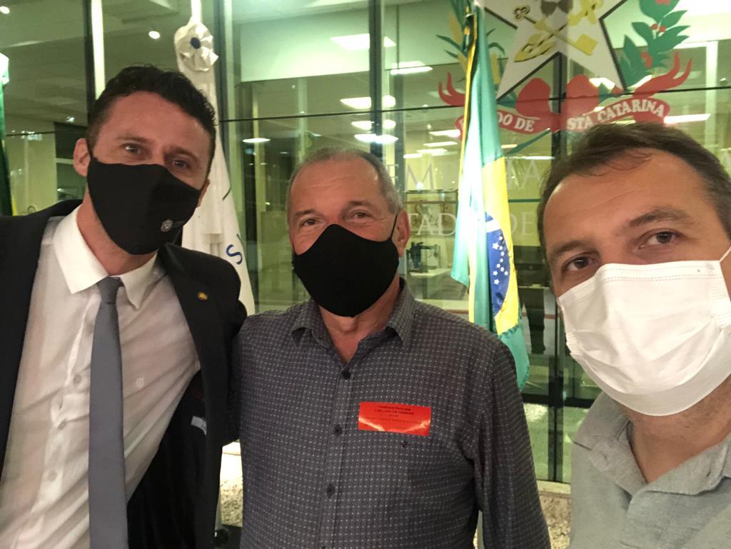 Prefeito de Corupá foi à capital do Estado em busca de recursos