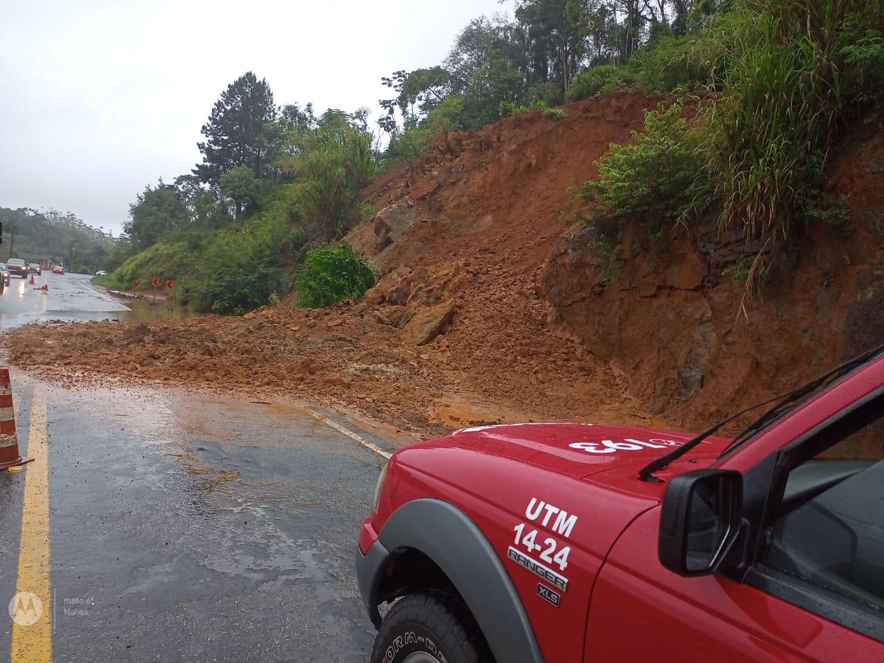 O volume de chuvas em Guaramirim causaram problemas