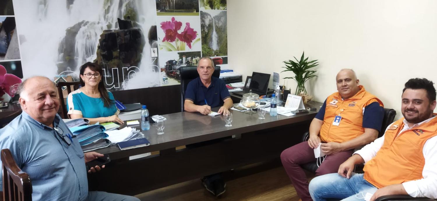 Diretores da Defesa Civil do Estado estiveram reunidos com o prefeito de Corupá