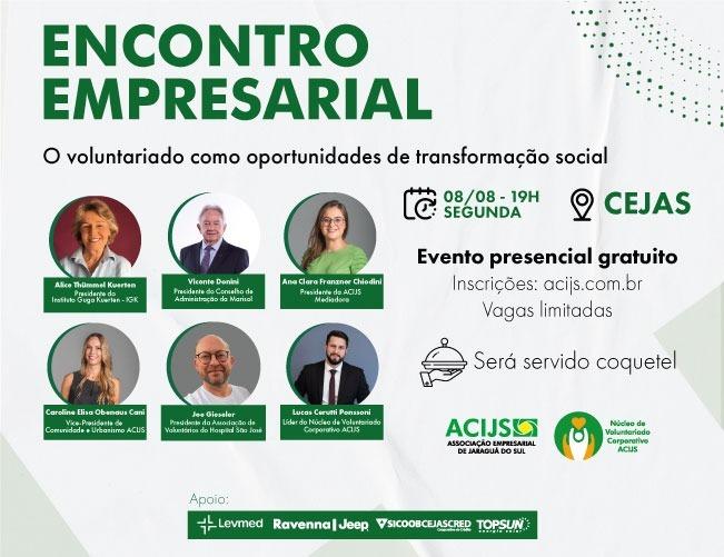 ACIJS debate voluntariado como oportunidade de transformação social