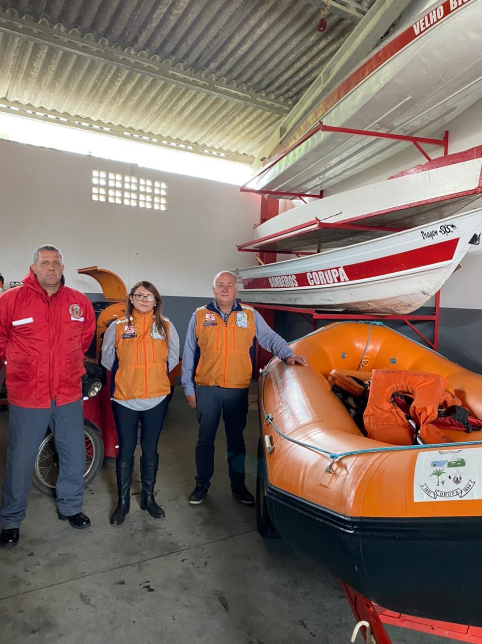 Prefeitura de Corupá repassa equipamentos para os Bombeiros Voluntários