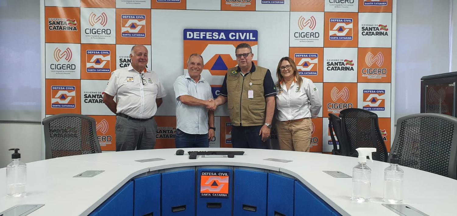 Prefeito de Corupá se encontrou com o novo Secretário Estadual da Defesa Civil