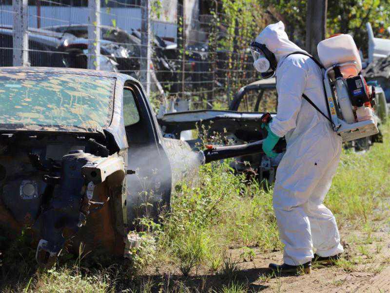 Município faz aplicação de inseticida contra o Aedes