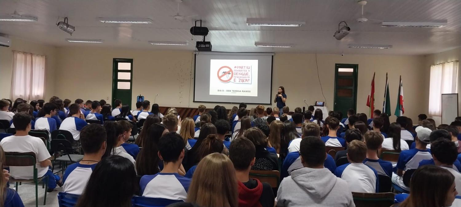 Prefeitura de Corupá debateu sobre dengue nas escolas da rede municipal de ensino