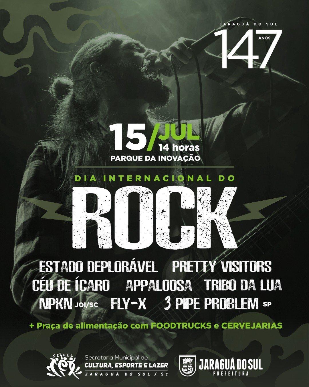 Dia do Rock será celebrado no Parque da Inovação neste sábado