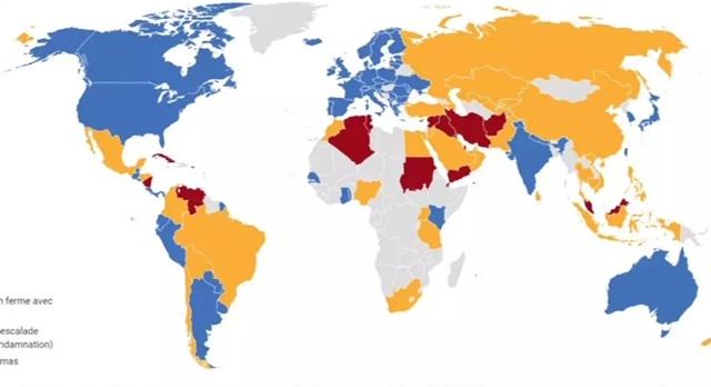 Brasil aparece em mapa do lado errado, após ataque terrorista