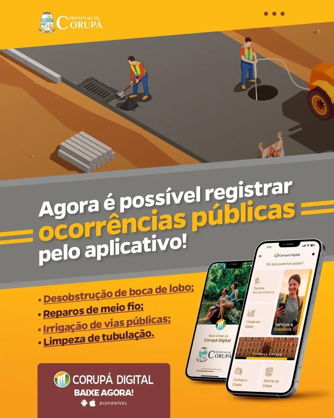 Corupá aposta em aplicativo para dar agilidade nas ações