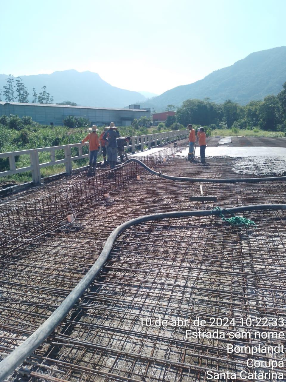 PONTE DO TRABALHADOR EM CORUPÁ, ESTÁ EM FASE DE CONCLUSÃO