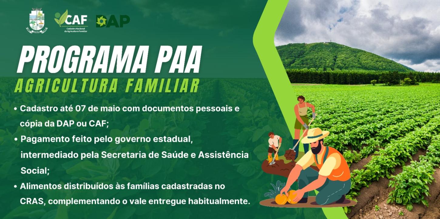 Prefeitura de Corupá adere ao Programa Estadual de Aquisição de Alimentos da Agricultura Familiar