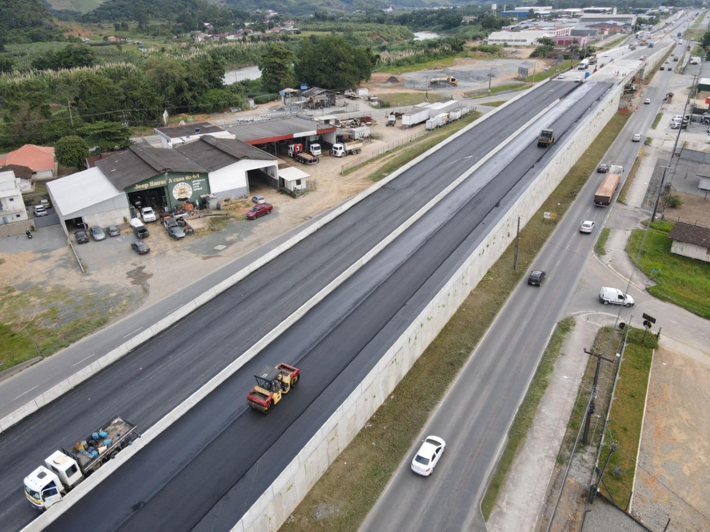 Viaduto do Guamiranga será aberto ao tráfego nesta quinta