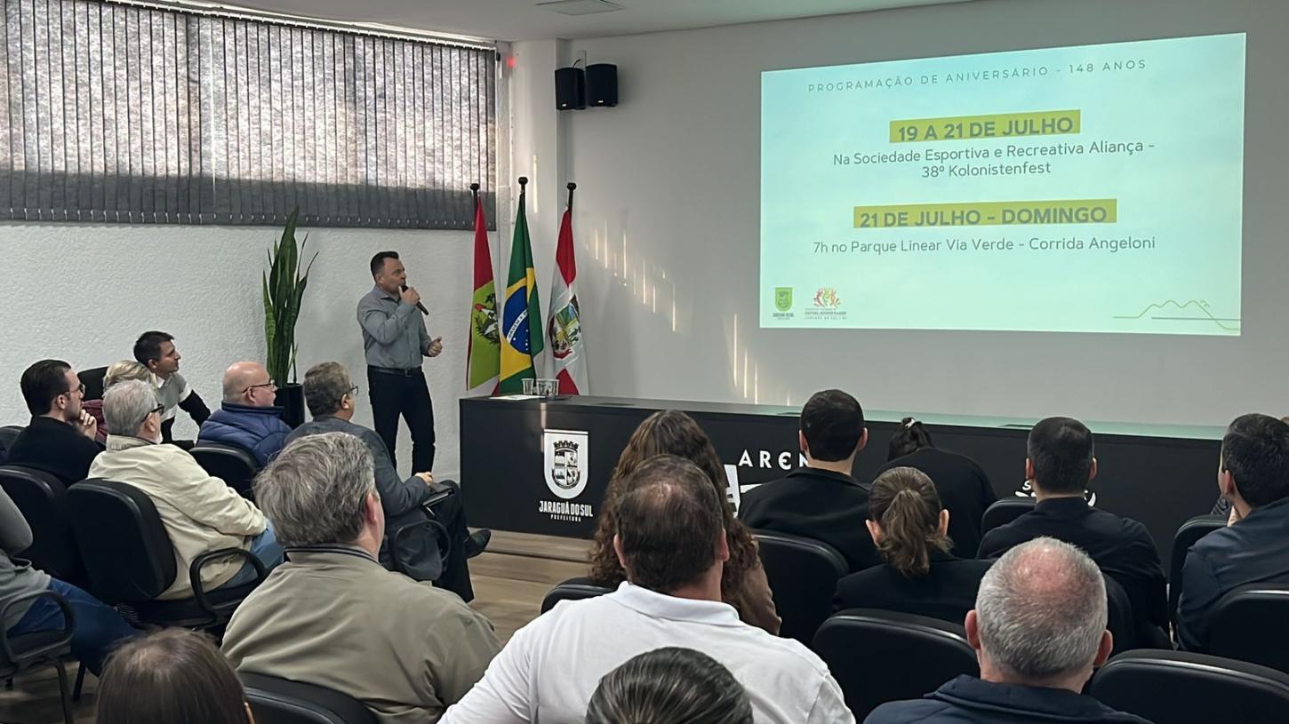 Lançado o calendário de eventos dos 148 anos de Jaraguá do Sul