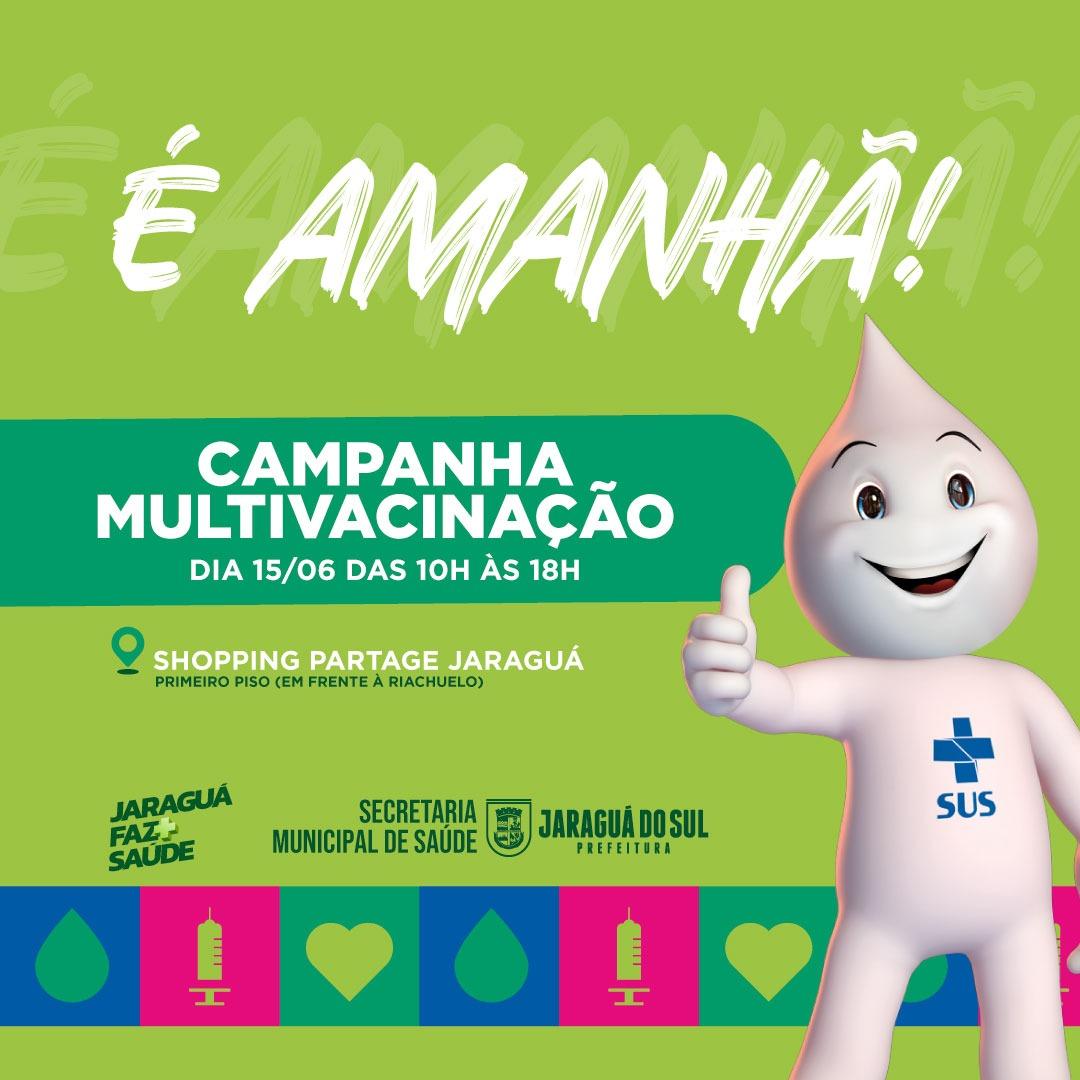 Neste sábado tem multivacinação no shopping