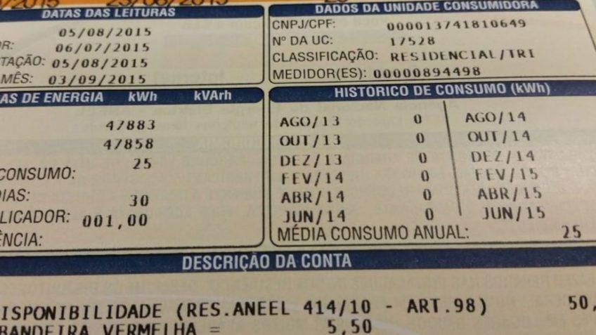 Conta de luz está mais cara desde ontem