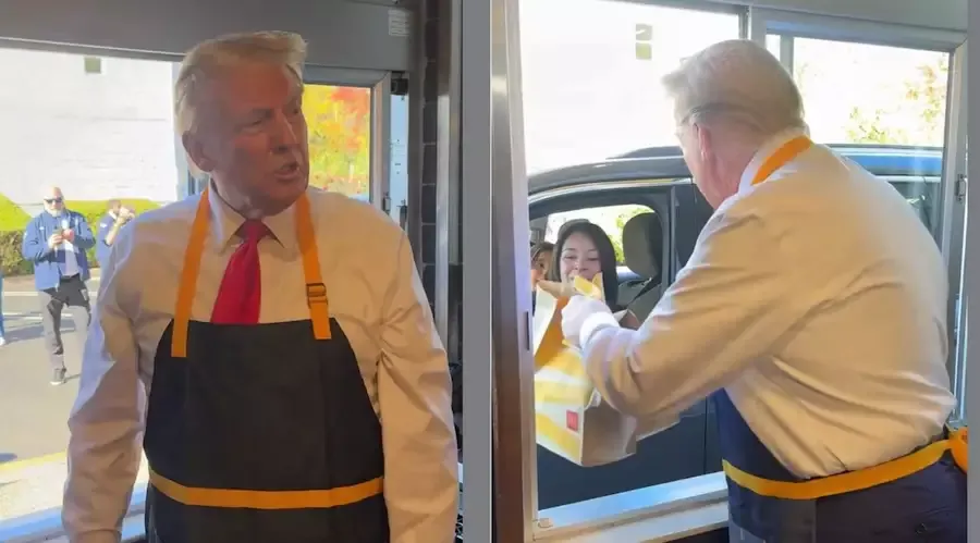 No McDonald, brasileira pede a Trump que não deixe os EUA virar um Brasil