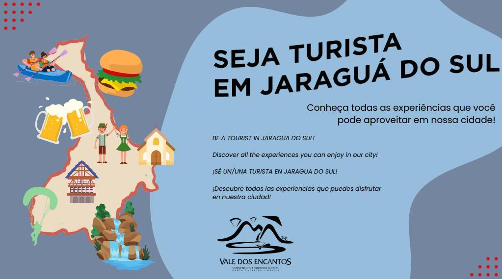 Femusc lançou e-book com dicas de turismo em Jaraguá do Sul