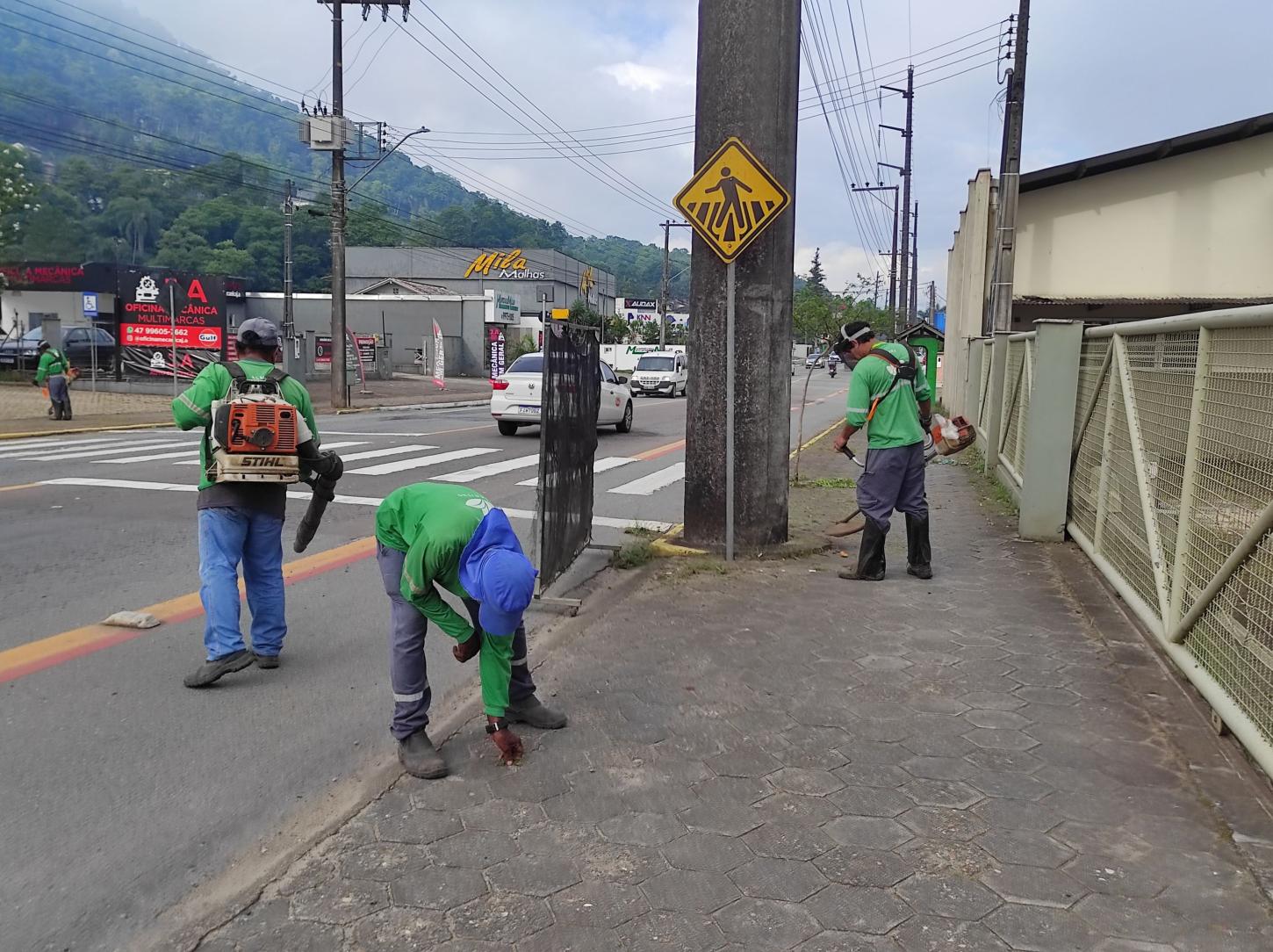 Limpeza e conservação são prioridades em Jaraguá do Sul