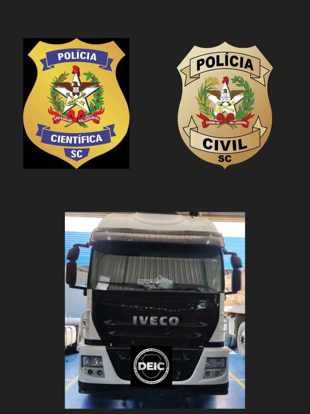 DFRV/DEIC Apreende Caminhão Adulterado e com Registro de Furto em Oficina de Blumenau