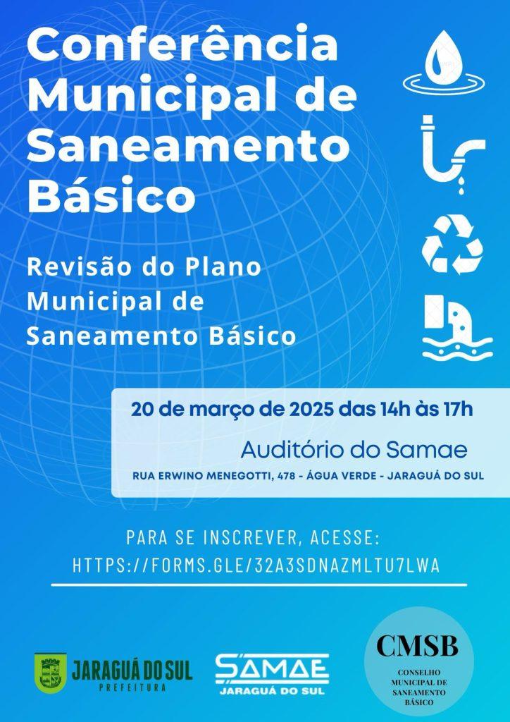 Jaraguá do Sul promove Conferência Municipal de Saneamento Básico