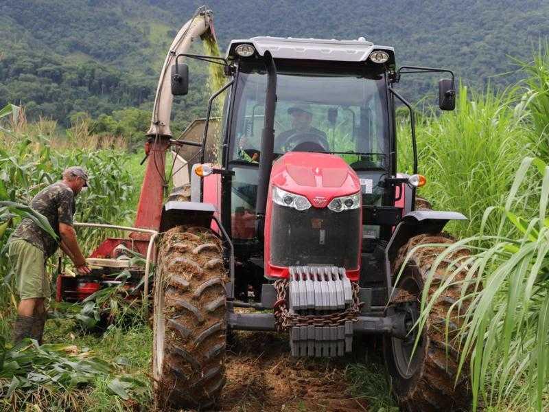 Município auxilia agricultores no processo de produção de silagem