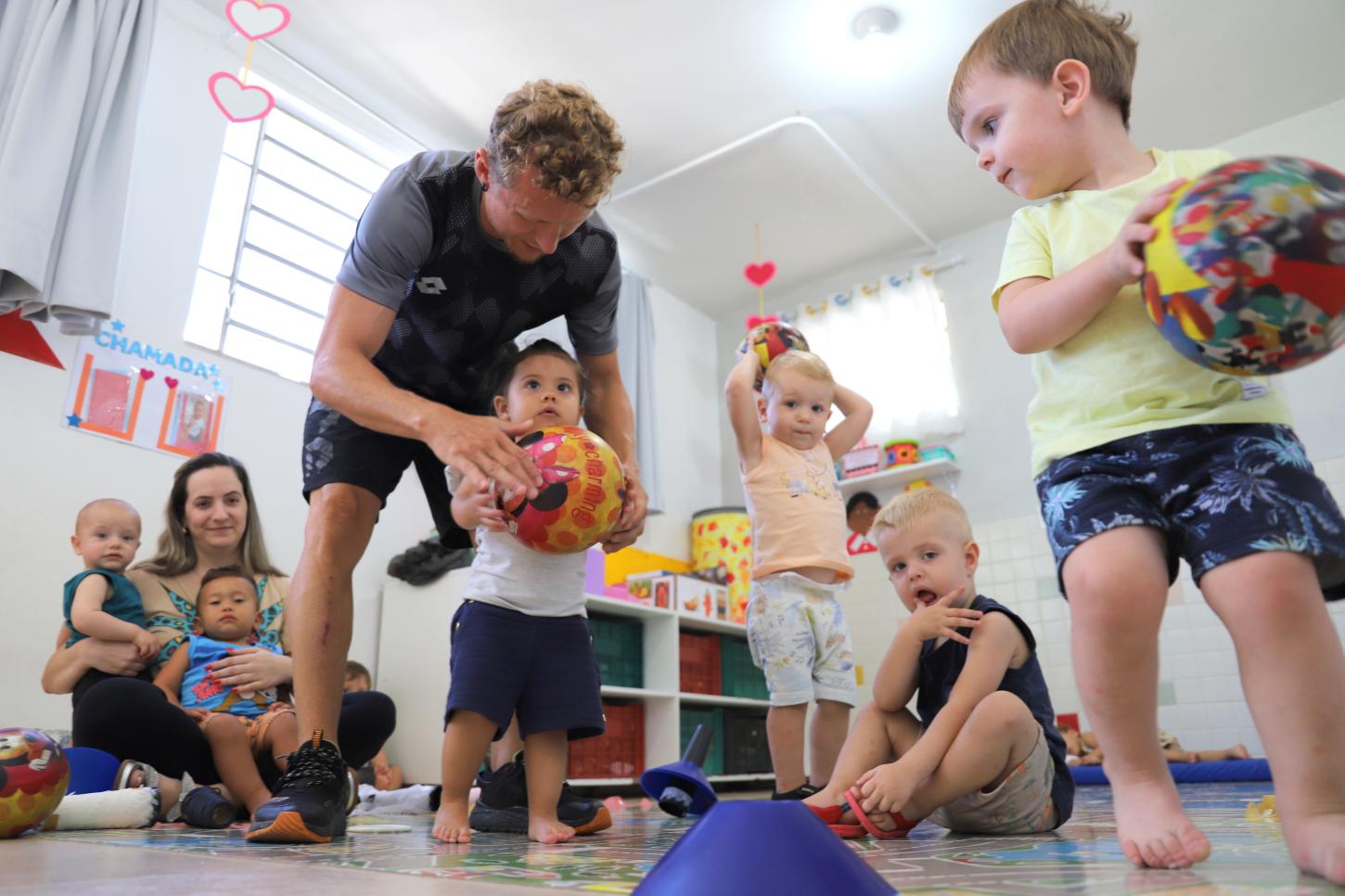 Rede Municipal insere aulas de Educação Física para o Berçário e Maternal em Jaraguá do Sul