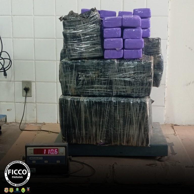 FICCO/PR prende homem com mais de 110 kg de maconha no Paraná