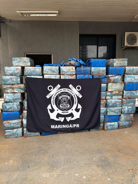 PF apreende mais de 1200 Kg de maconha em Maringá/PR