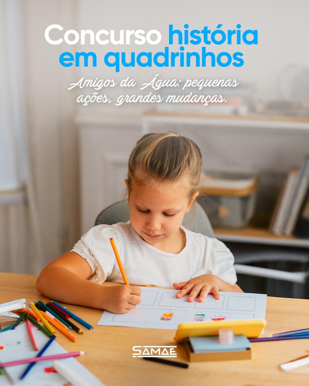 Inscrições abertas para o concurso de história em quadrinhos do Samae