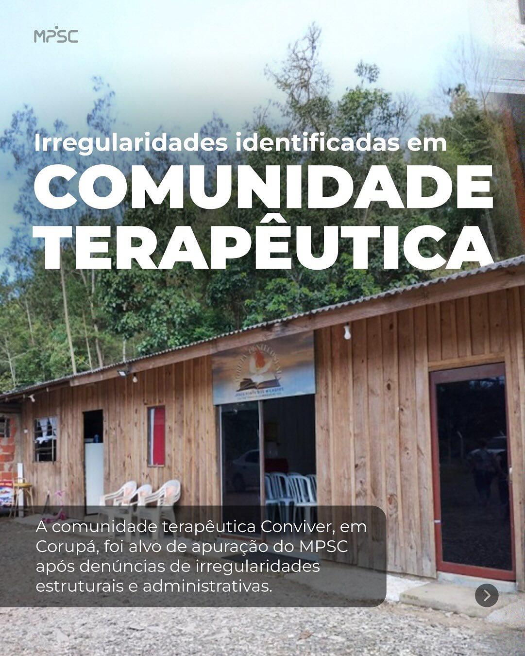 MPSC recomenda fechamento de comunidade terapêutica em Corupá