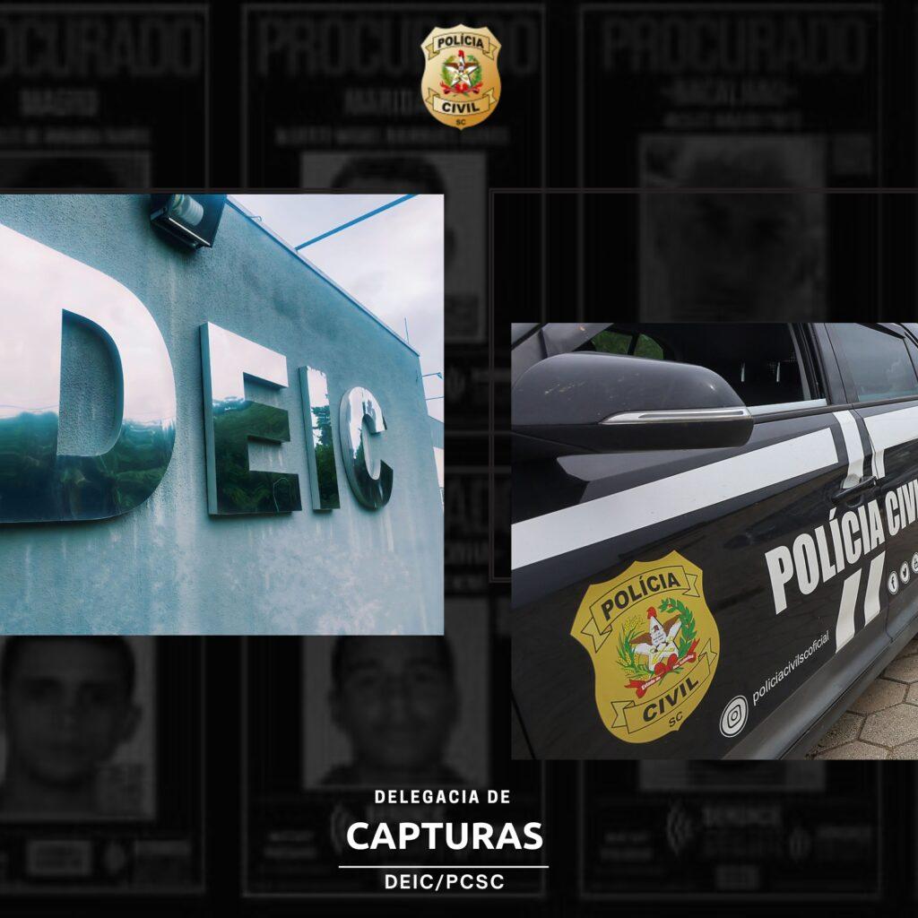 Polícia Civil prende foragido em  emJoinville