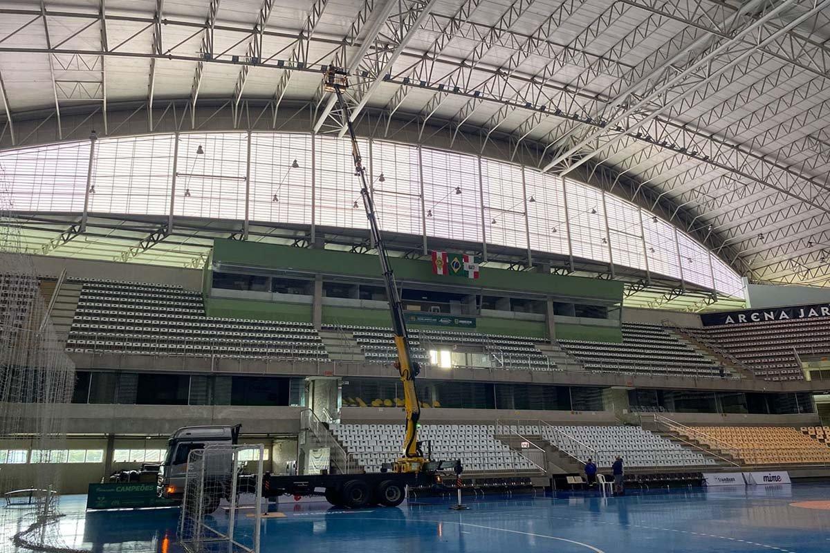 Arena Jaraguá ganha iluminação de LED