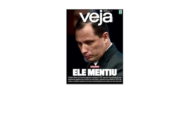 ‘Veja’ revela que Cid mentiu no STF para incriminar Bolsonaro