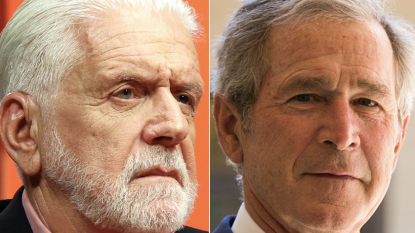 Jaques Wagner fala com George W. Bush, que é adversário de Trump.