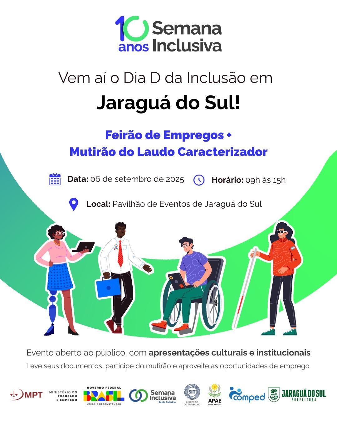 Jaraguá do Sul realiza 1ª Semana Inclusiva
