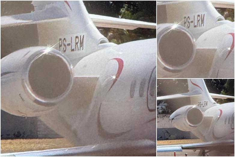 Jato estacionado deixa brasilienses intrigados