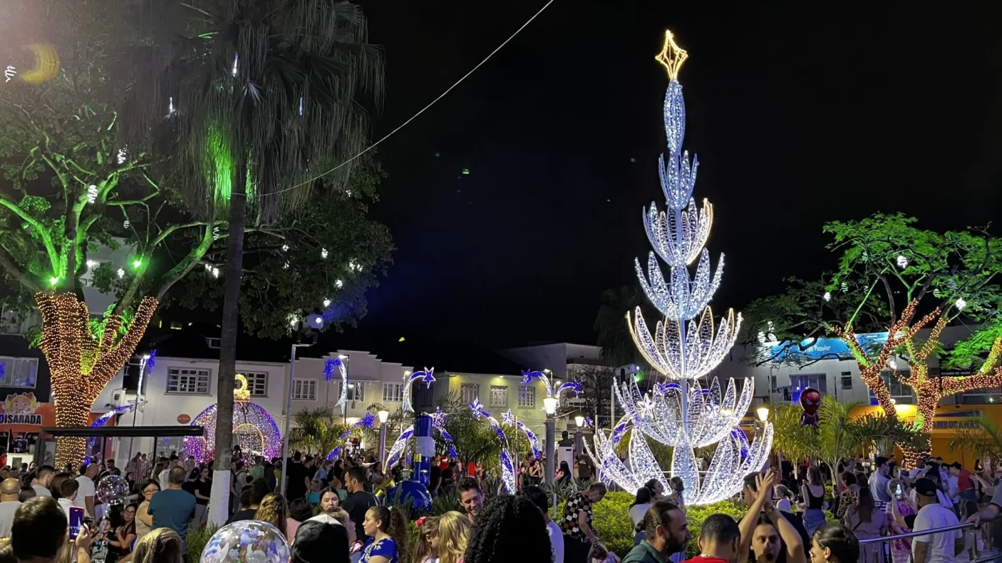 Acendimento das luzes de Natal em Jaraguá do Sul ocorrerá no dia 19 de novembro