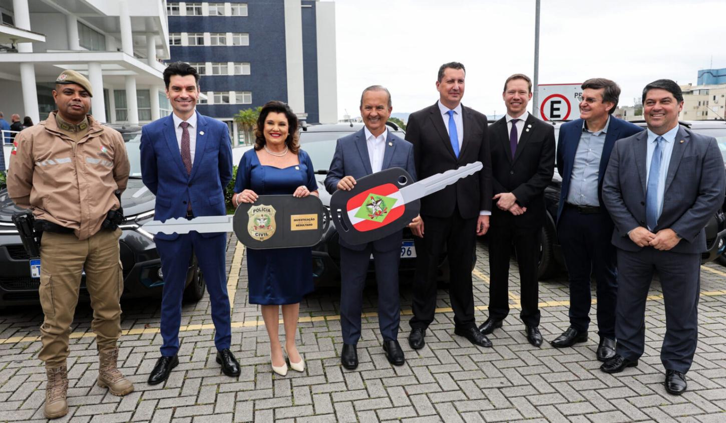 Governo de Santa Catarina destina R$23 milhões para a compra de viaturas e armamentos para a Polícia Civil