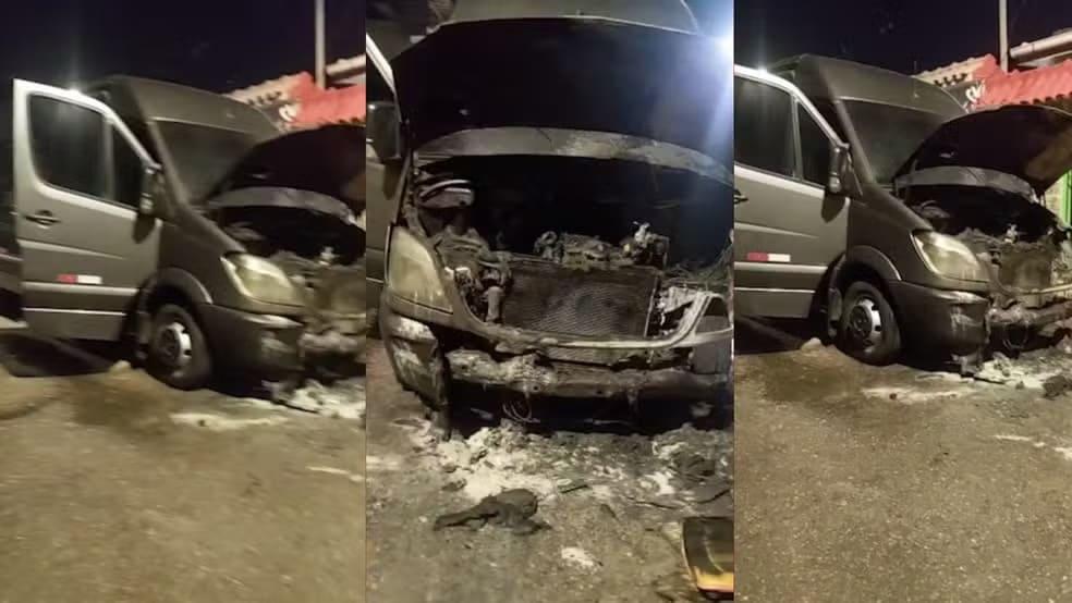 Van que transportaria delegação da Indonésia na COP30 é incendiada em Belém