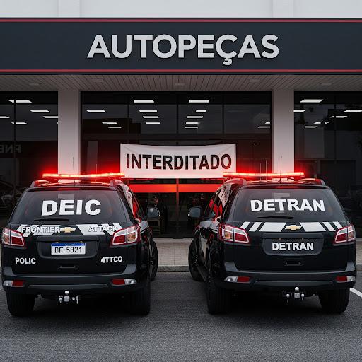 Polícia Civil de SC e DETRAN interditam loja de autopeças em São José por comercialização de peças furtadas